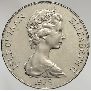 Man, Alžběta II. (1952-2022). 1 crown 1979 mince