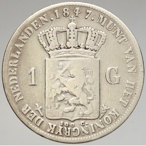 Nizozemí, Vilém II. (1840-1849) 1 gulden 1847