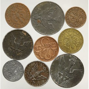 Polsko, rep., Konvolut mincí z let 1917-1939