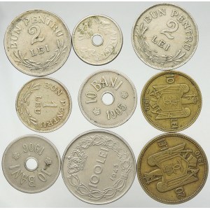 Rumunsko, Konvolut 9 ks mincí