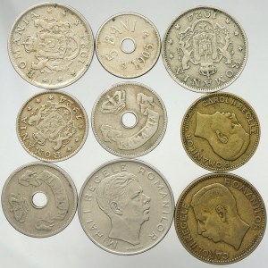 Rumunsko, Konvolut 9 ks mincí