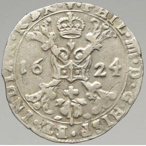 Španělské Nizozemí, Filip IV. (1621-65). 1/4 patagon 1665