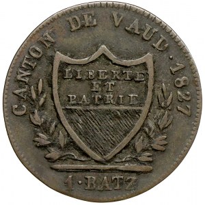 Švýcarsko - Vaud, 1 batzen 1827