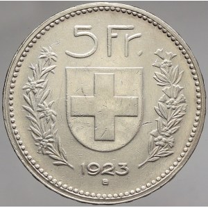 Švýcarsko, 5 frank 1923 B
