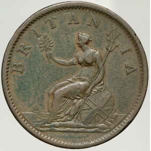 Velká Británie, Jiří II. (1727-1760). 1 penny 1807