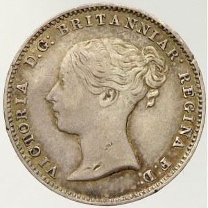 Velká Británie, Viktorie (1837 - 1901). 3 pence 1868