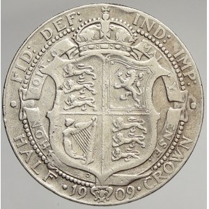 Velká Británie, Edward VII. (1901-1910). 1/2 crown 1909