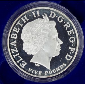 Velká Británie, Alžběta II. (1952-2022). 5 libra 2005 Admiral Nelson