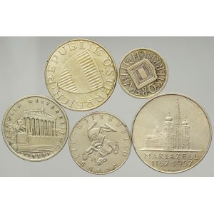 Rakousko, rep., Konvolut Ag mincí