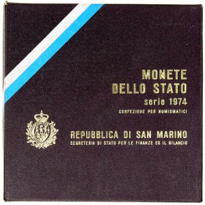 San Marino, Sada oběžných mincí 1974