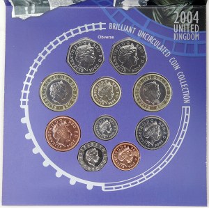 Velká Británie, Sada oběžných mincí 2004