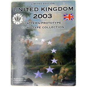 Velká Británie, Sada zkušebních mincí Euro 2003