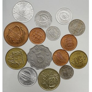 Konvolut, Soubor mincí Kypru, Řecka, Islandu, Malty, Irska, Jersey a Geurnsey