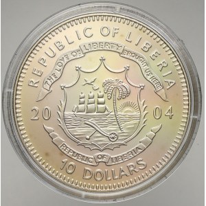 Libérie, 10 dollar 2004 Garibaldi