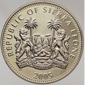 Sierra Leone, 1 dollar 2005 gorila