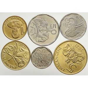 Svazijsko, Konvolut oběžných mincí