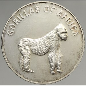 Uganda, 1000 shilling 2003 gorila africká (stojící)