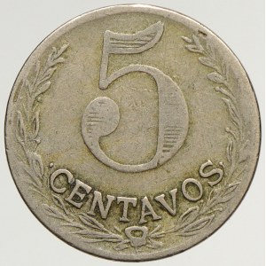 Kolumbie, 5 cent 1921 pro leprosaria