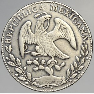 Mexiko, 8 real 1863 Go Y.F.