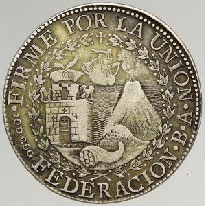 Peru, Republika Jižní Peru. 8 real 1837 Cuzco