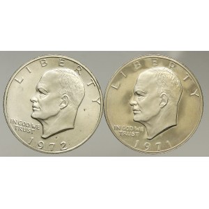 USA, 1 dollar 1971 S, 1972 S
