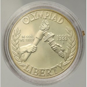 USA, 1 dollar 1988 S Olympiáda