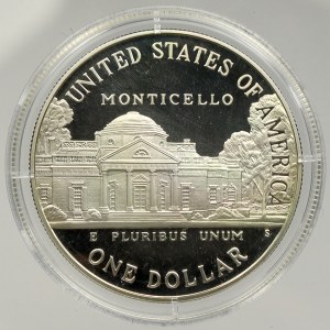 USA, 1 dollar 1993 S Jefferson