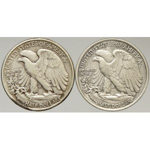 USA, 1/2 dollar 1942, 1943