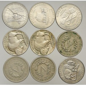 USA, 5 cent 1905, 1910, 1911, 1917, 1919, 2004 (2x), 2005 (2x)