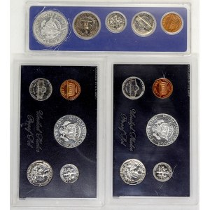 USA, Sada oběžných mincí 1966, 1968 S, 1970 S