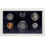 USA, Sada oběžných mincí 1971 S, 1 dollar 1971 S Ag, sada 1982 S