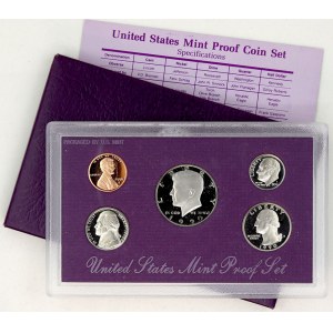 USA, Sada oběžných mincí 1990