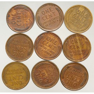 USA, Konvolut 1 centů - Lincoln - starý typ