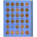 USA, Konvolut 1 centů - Lincoln 1941-1974 včetně mincoven