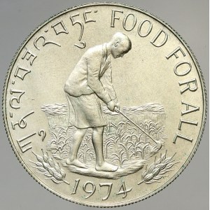 Bhútán, 15 ngultrum 1974 FAO