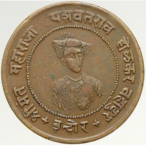Indie - Indore, Yashwant Rao II. (1926-48). 1/2 anna 1935