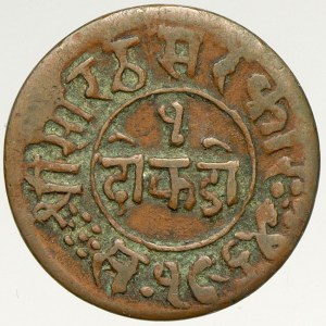 Indie - Junagadh, Rasul Muhammad Khan (1891-1911). 1 dokdo 1906-7