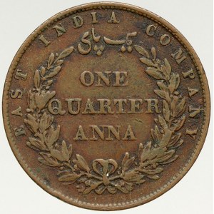 Indie - Východoindická společnost, 1/4 anna 1858