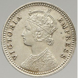 Indie - Britská, Viktorie. 1/4 rupie 1884