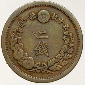 Japonsko, Mutsuhito (1867-1912). 2 sen r. 13 (1880)