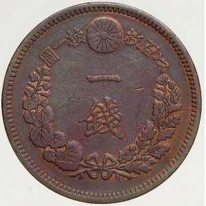 Japonsko, Mutsuhito (1867-1912). 1 sen r. 19 (1886)