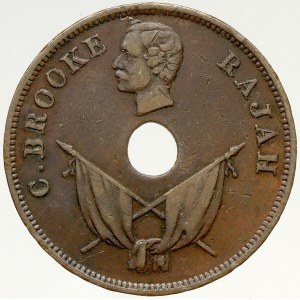 Sarawak, Charles Brooke (1868-1917). 1 cent 1894