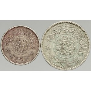Saúdská Arábie, 1/2 riyal 1354AH/1935, 1/4 riyal 1354AH/1935