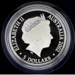 Austrálie, 5 dollars 2002 úmrtí královny matky