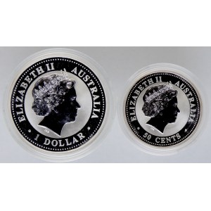 Austrálie, 1 dollar 2004, 50 cents 2004