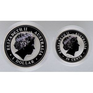 Austrálie, 1 dollar 2007, 50 cents 2007
