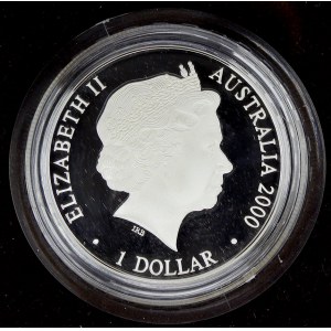 Austrálie, 1 dollar 2000 Cartwheel penny