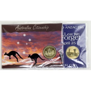 Austrálie, 1 dollar 2010 dvě pamětní ražby