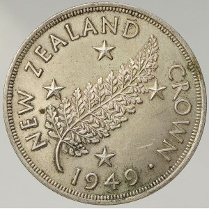 Nový Zéland, 5 shilling 1949 královská návštěva