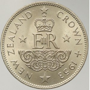 Nový Zéland, 5 shilling 1953 korunovační